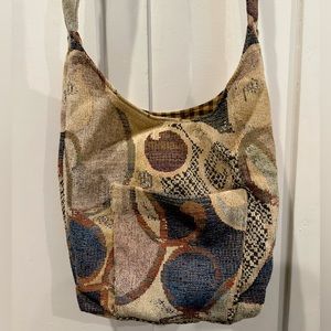Cross body tapestry bag